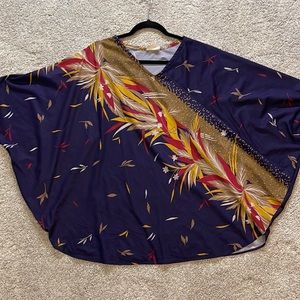 🌟 5/$20 With It Poncho-Styled Blouse.